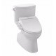 TOTO MW4742034CEFG#01 Vespin II Two-Piece Elongated Toilet with 1.28 GPF Single Flush and C100 Connect+ Washlet