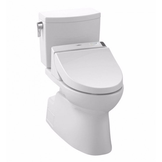 TOTO MW4742044CUFG#01 Vespin II 1G Two-Piece Elongated Toilet with 1.0 GPF Single Flush and C200 Connect+ Washlet