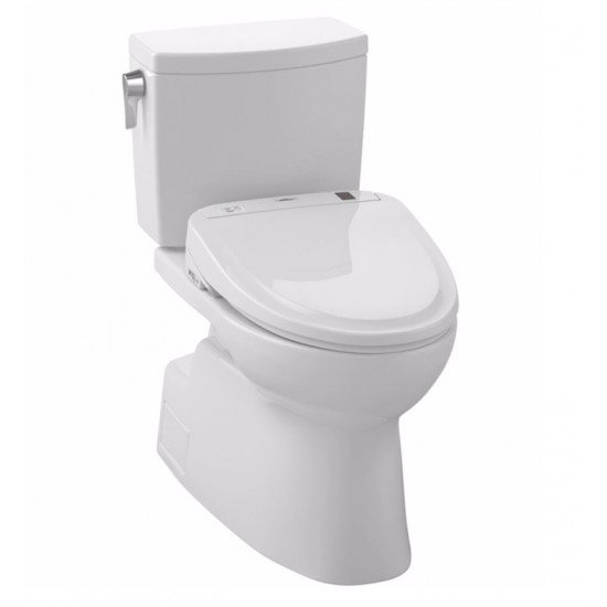 TOTO MW474574CUFG#01 Vespin II 1G Two-Piece Elongated Toilet with 1.0 GPF Single Flush and S300e Connect+ Washlet