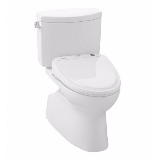 TOTO MW474584CEFG#01 Vespin II Two-Piece Elongated Toilet with 1.28 GPF Single Flush and S350e Connect+ Washlet