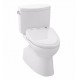 TOTO MW474584CEFG#01 Vespin II Two-Piece Elongated Toilet with 1.28 GPF Single Flush and S350e Connect+ Washlet