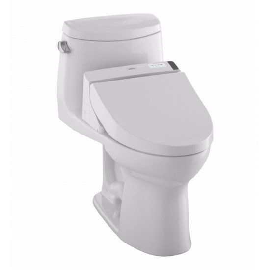 TOTO MW6042044CEFG#01 UltraMax II One-Piece Elongated Bowl with 1.28 GPF Single Flush and C200 Connect+ Washlet