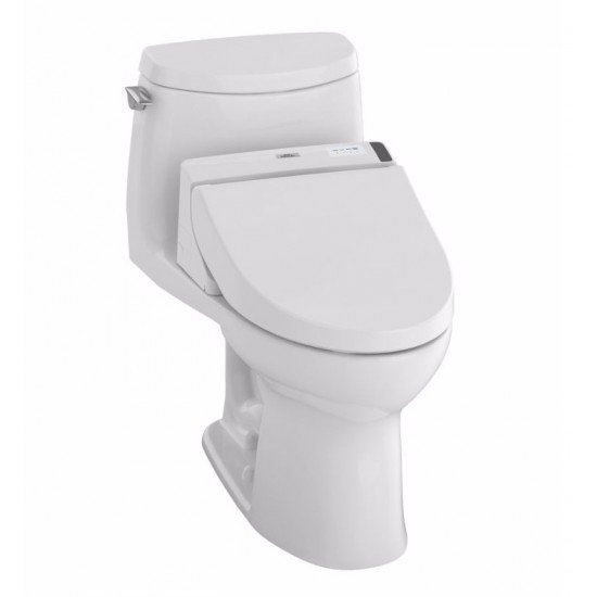 TOTO MW6042044CUFG#01 UltraMax II 1G One-Piece Elongated Bowl with 1.0 GPF Single Flush and C200 Connect+ Washlet