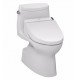TOTO MW6142044CEFG#01 Carlyle II One-Piece Elongated Bowl with 1.28 GPF Single Flush and C200 Connect+ Washlet
