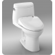 TOTO MW604584CEFG#01 UltraMax II One-Piece Elongated Bowl with 1.28 GPF Single Flush and S350e Connect+ Washlet