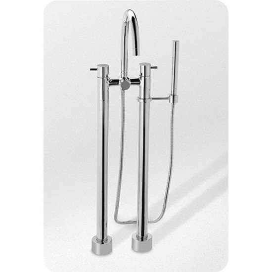 TOTO TB100DF Two Handle Freestanding Tub Filler with Handshower