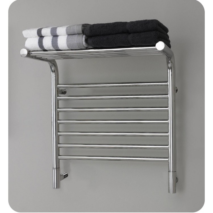 towel warmer with shelf