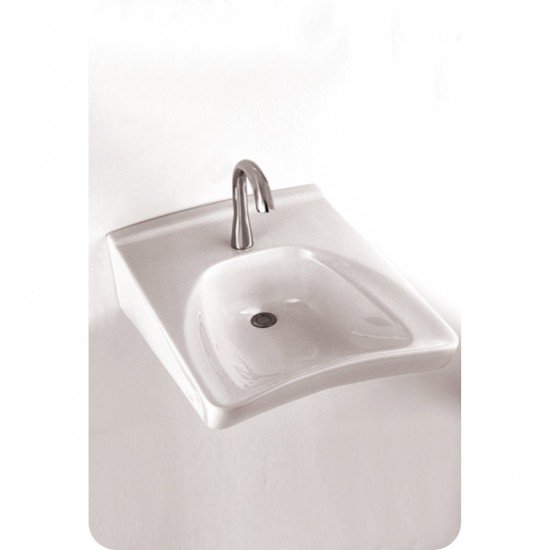 TOTO LT308A Commercial Wall Mount Wheelchair User's Lavatory with Soap Dispenser ADA
