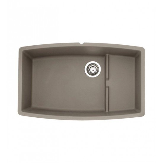 Blanco 441291 Performa 32" Cascade Single Bowl Undermount Silgranit Kitchen Sink in Truffle