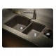 Blanco 440177 Diamond 32" Double Bowl Undermount Silgranit Kitchen Sink in Cafe Brown