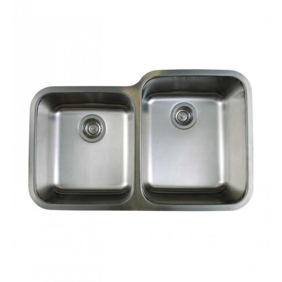 Blanco 441023 Stellar 32 3/8" Single Bowl Undermount Stainless Steel Kitchen Sink in Refined Brushed