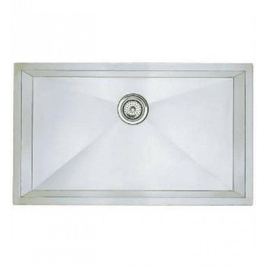 Blanco 512747 Precision 32" Single Bowl Undermount Steelart Kitchen Sink in Polished Satin