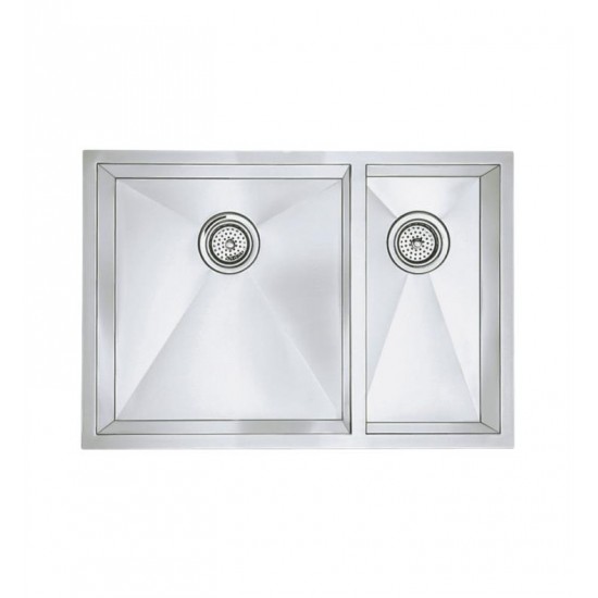 Blanco 512749 Precision 29" Double Bowl Undermount Steelart Kitchen Sink in Polished Satin