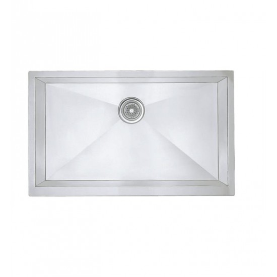 Blanco 513439 Precision 32" Single Bowl Undermount Steelart Kitchen Sink in Polished Satin