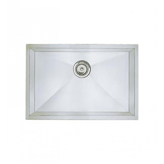 Blanco 515819 Precision 25" Medium Single Bowl Undermount Steelart Kitchen Sink in Polished Satin