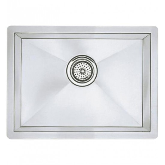 Blanco 516223 Precision 22" Single Bowl Undermount Steelart Kitchen Sink in Polished Satin