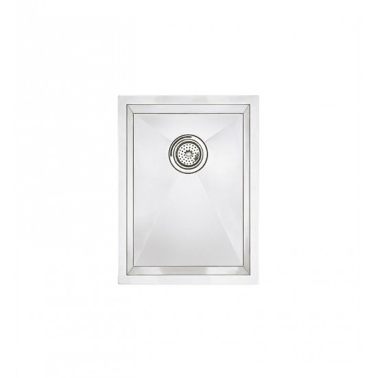 Blanco 516225 Precision 15" Small Single Bowl Undermount Steelart Kitchen Sink in Polished Satin