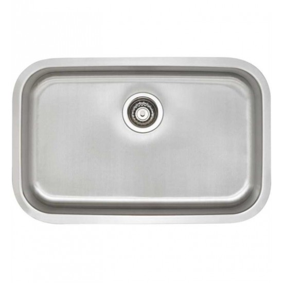 Blanco 441529 Stellar 28" Single Bowl Undermount Stainless Steel Kitchen Sink in Refined Brushed