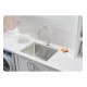 Blanco 522136 Quatrus 25" Single Bowl Drop In/Undermount R15 Laundry Stainless Steel Kitchen Sink