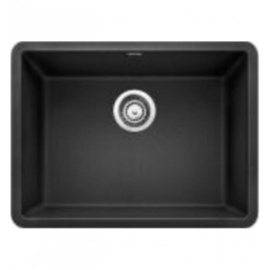 Blanco 522258 Precis 23 1/2" Single Bowl Undermount Silgranit Kitchen Sink in Anthracite