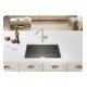 Blanco 522412 Precis 23 1/2" Single Bowl Undermount Silgranit Kitchen Sink in Cinder