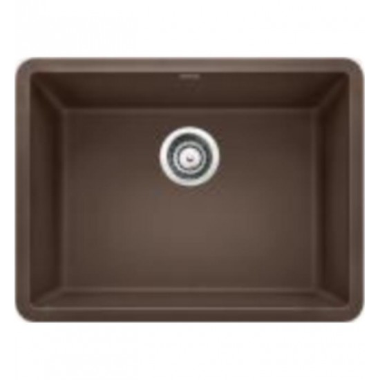 Blanco 522418 Precis 23 1/2" Single Bowl Undermount Silgranit Kitchen Sink in Cafe Brown