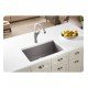 Blanco 522428 Precis 26 7/8" Single Bowl Undermount Silgranit Kitchen Sink in Metallic Gray