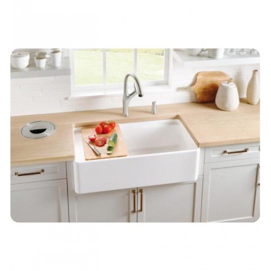 Blanco 523026 Profina 36" Single Bowl Apron Front Fireclay Kitchen Sink in White
