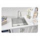 Blanco 522136 Quatrus 25" Single Bowl Drop In/Undermount R15 Laundry Stainless Steel Kitchen Sink