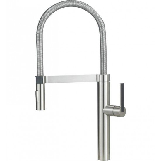 Blanco 441407 Culina Semi Professional 1.8 GPM Single Handle Kitchen Faucet with Pulldown Spray in Satin Nickel
