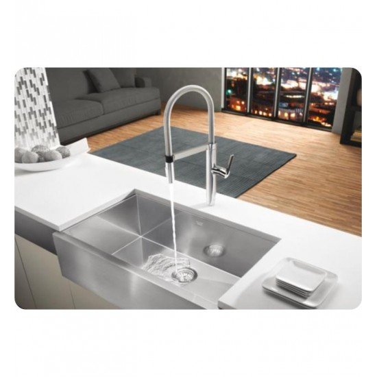 Blanco 441331 Culina Semi Professional 2.2 GPM Single Handle Kitchen Faucet with Pulldown Spray in Chrome
