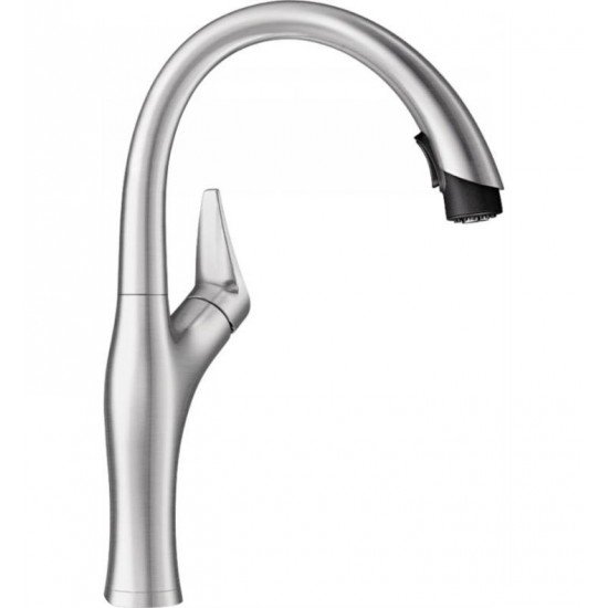 Blanco 442037 Artona 1.5 GPM Kitchen Faucet with Pulldown Dual Spray in Stainless Steel