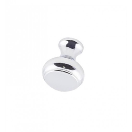 Hardware Resources 3898PC Westbury 1 1/4" Zinc Round Mushroom Shaped Cabinet Knob in Polished Chrome