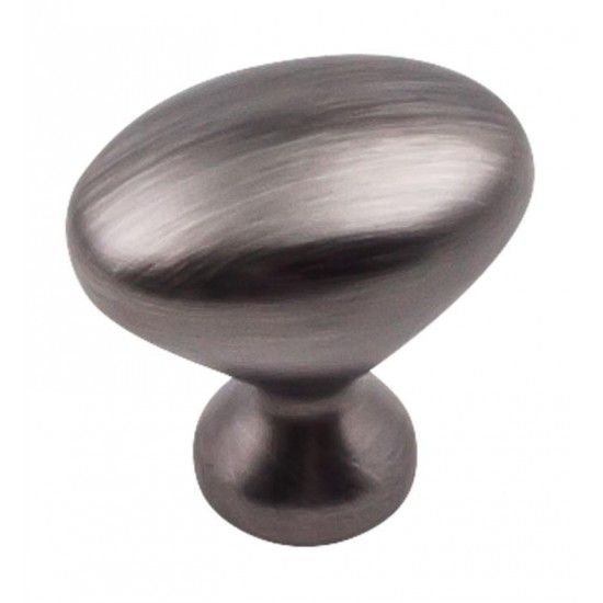 Hardware Resources 897L Merryville 1 1/4" Zinc Oval Shaped Cabinet Knob