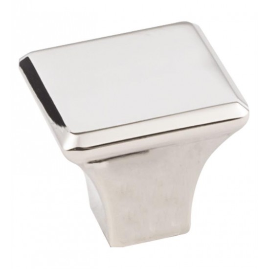 Hardware Resources 972 Marlo 1 1/8" Zinc Square Shaped Cabinet Knob