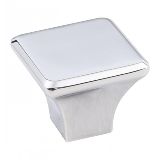 Hardware Resources 972L Marlo 1 1/4" Zinc Square Shaped Cabinet Knob