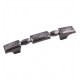 Hardware Resources 457-96 Solana 3 3/4" Center to Center Hammered Texture Bar Cabinet Pull