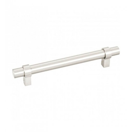 Hardware Resources 5128SN Hardware Resources Key Grande Cabinet Bar Pull in Satin Nickel