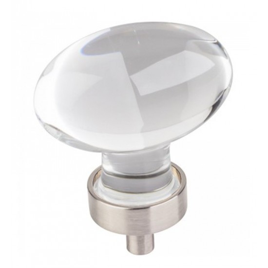 Hardware Resources G110L Harlow Glass Football Cabinet Knob