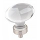 Hardware Resources G110L Harlow Glass Football Cabinet Knob