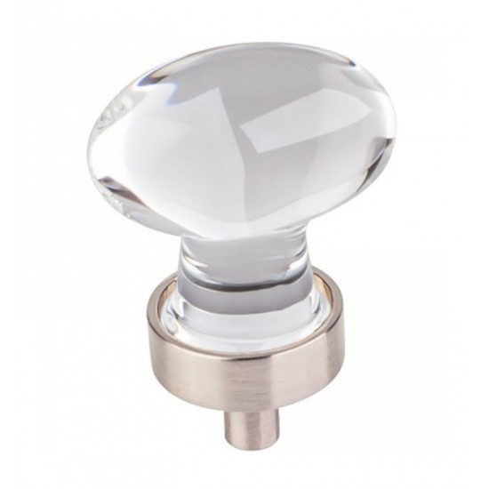 Hardware Resources G110 Harlow Glass Football Cabinet Knob