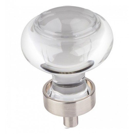 Hardware Resources G120 Harlow Glass Button Cabinet Knob