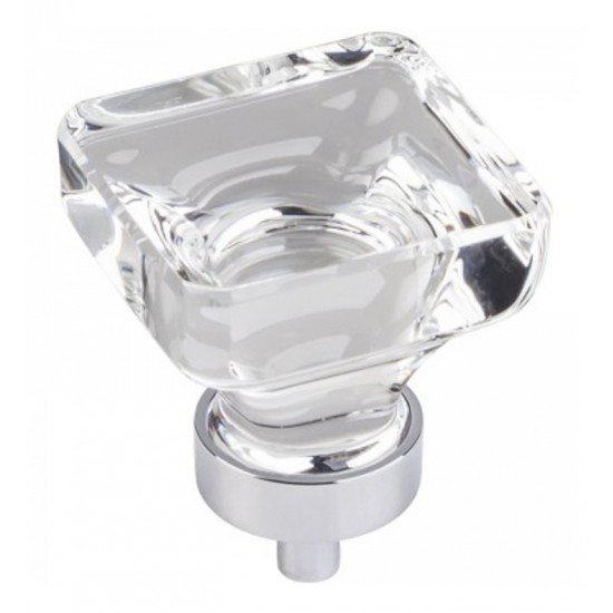 Hardware Resources G140L Harlow Glass Square Cabinet Knob