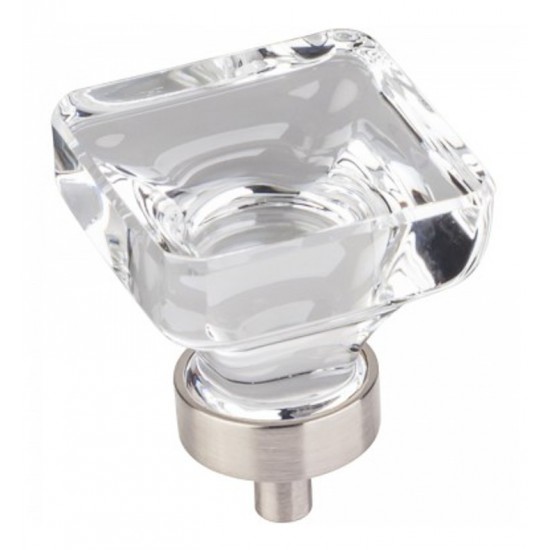 Hardware Resources G140L Harlow Glass Square Cabinet Knob