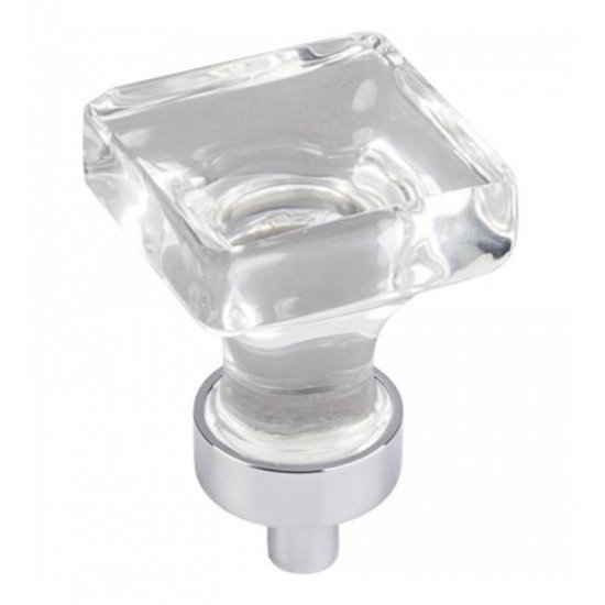 Hardware Resources G140 Harlow Glass Square Cabinet Knob