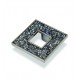 Topex M1890.32 Swarovski Crystals 2 1/2" Square Cabinet Knob with Hole