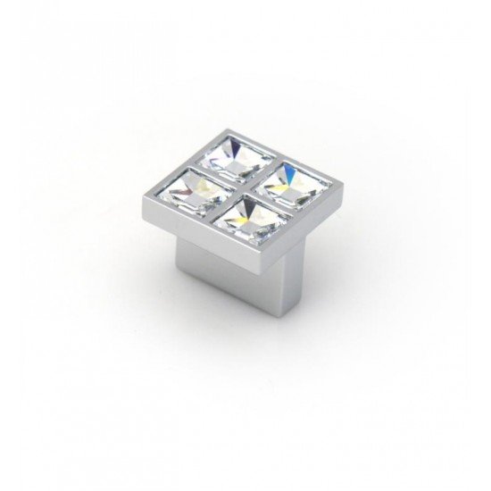 Topex P2047.16CRLSWA Swarovski Crystals 1" Axe Based Cabinet Knob