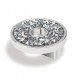 Topex P2084.33 Swarovski Crystals 1 1/4" Small Round Cabinet Knob with Hole