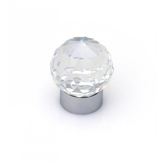 Topex P9376CRL-001 Swarovski Crystals 1 1/2" Round Cabinet Knob