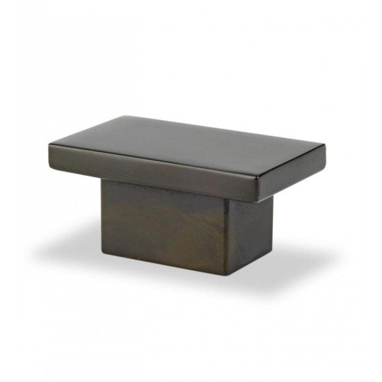 Topex Z207904400 Contemporary Modern Times 1 3/4" Small Rectangular Cabinet Knob